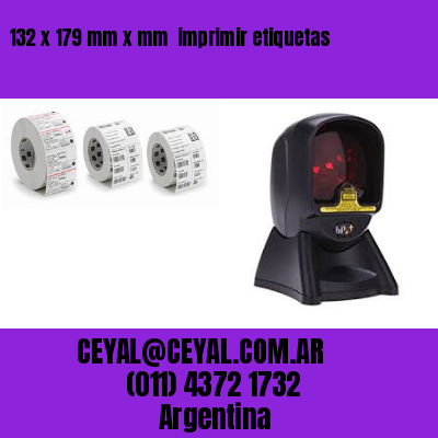 132 x 179 mm x mm  imprimir etiquetas