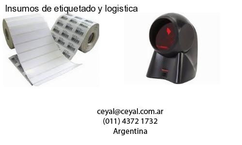 Insumos de etiquetado y logistica