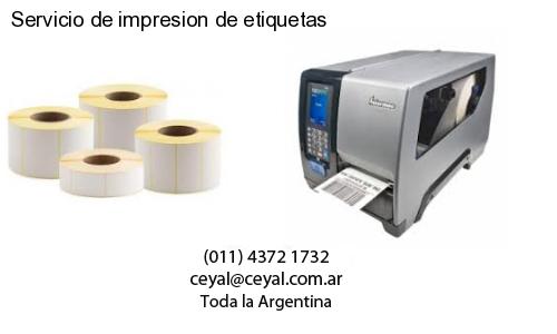 Servicio de impresion de etiquetas