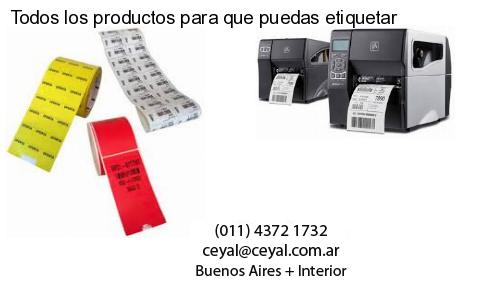 Todos los productos para que puedas etiquetar