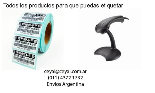 Todos los productos para que puedas etiquetar
