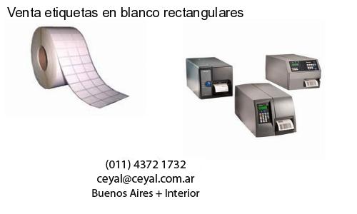 Venta etiquetas en blanco rectangulares