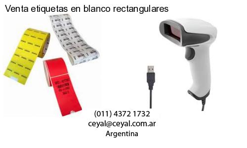 Venta etiquetas en blanco rectangulares