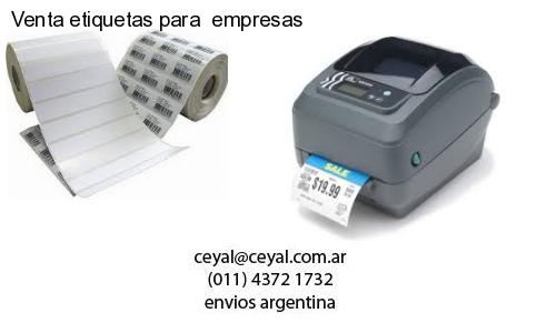 Venta etiquetas para  empresas