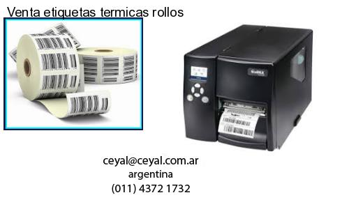 Venta etiquetas termicas rollos