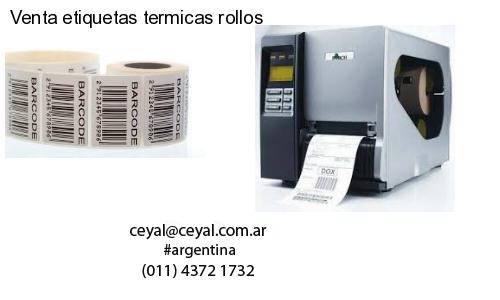 Venta etiquetas termicas rollos