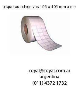 etiquetas adhesivas 195 x 103 mm x mm