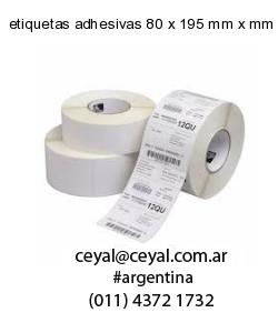 etiquetas adhesivas 80 x 195 mm x mm