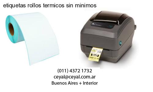 etiquetas rollos termicos sin minimos