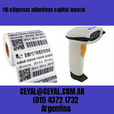 116 etiquetas adhesivas capital federal