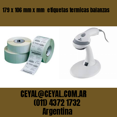 179 x 106 mm x mm  etiquetas termicas balanzas