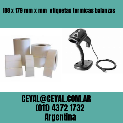 188 x 179 mm x mm  etiquetas termicas balanzas