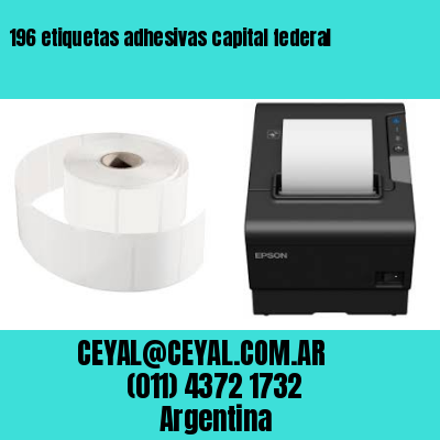 196 etiquetas adhesivas capital federal