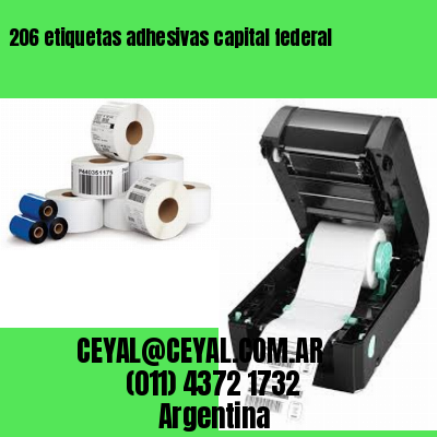 206 etiquetas adhesivas capital federal