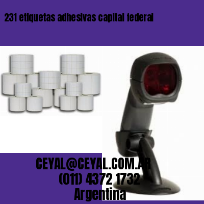 231 etiquetas adhesivas capital federal