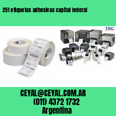 251 etiquetas adhesivas capital federal