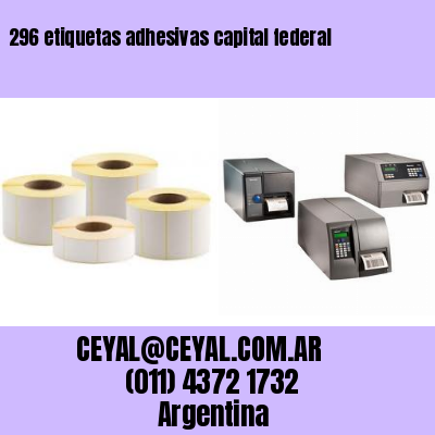 296 etiquetas adhesivas capital federal