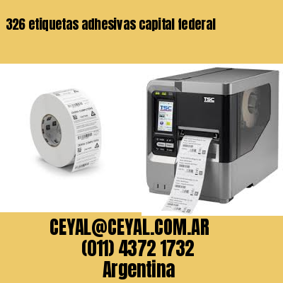 326 etiquetas adhesivas capital federal