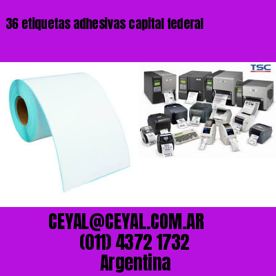 36 etiquetas adhesivas capital federal
