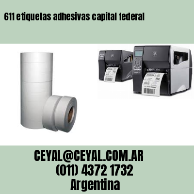611 etiquetas adhesivas capital federal