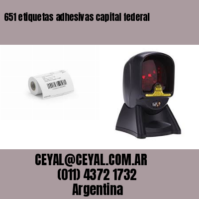 651 etiquetas adhesivas capital federal