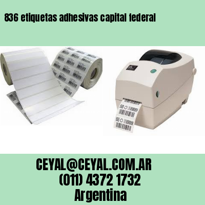 836 etiquetas adhesivas capital federal