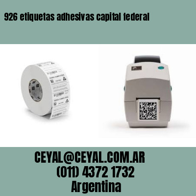 926 etiquetas adhesivas capital federal