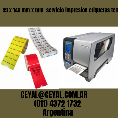 99 x 146 mm x mm  servicio impresion etiquetas termicas