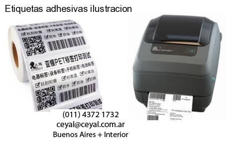 Etiquetas adhesivas ilustracion