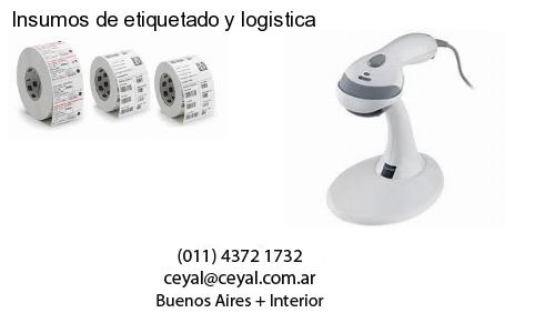 Insumos de etiquetado y logistica