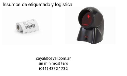 Insumos de etiquetado y logistica