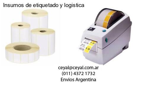 Insumos de etiquetado y logistica