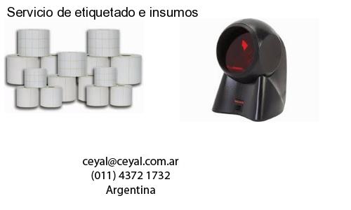 Servicio de etiquetado e insumos