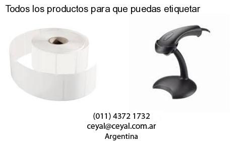 Todos los productos para que puedas etiquetar