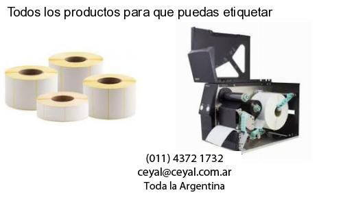 Todos los productos para que puedas etiquetar