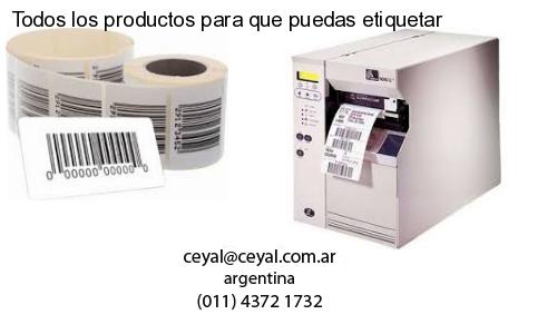 Todos los productos para que puedas etiquetar