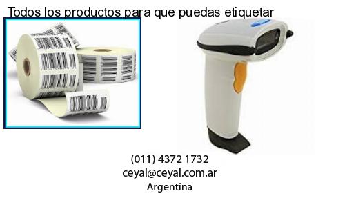 Todos los productos para que puedas etiquetar
