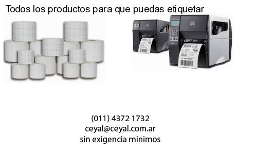 Todos los productos para que puedas etiquetar