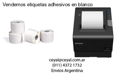 Vendemos etiquetas adhesivos en blanco