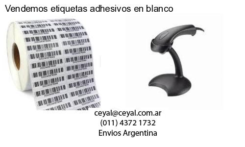Vendemos etiquetas adhesivos en blanco