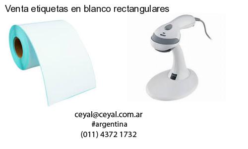 Venta etiquetas en blanco rectangulares