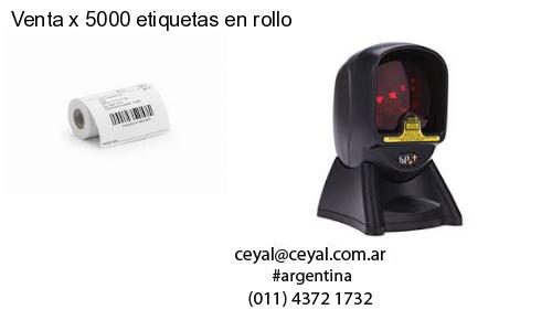 Venta x 5000 etiquetas en rollo