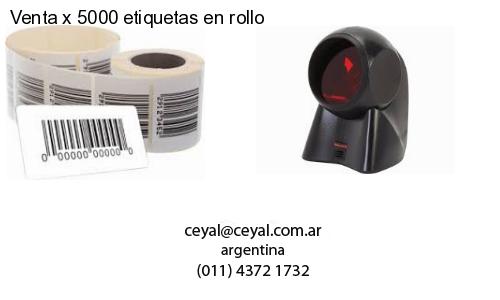 Venta x 5000 etiquetas en rollo