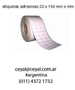 etiquetas adhesivas 22 x 154 mm x mm