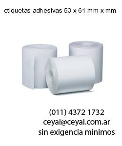 etiquetas adhesivas 53 x 61 mm x mm
