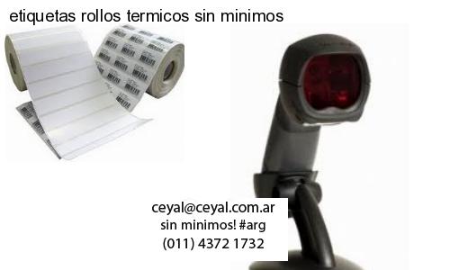 etiquetas rollos termicos sin minimos