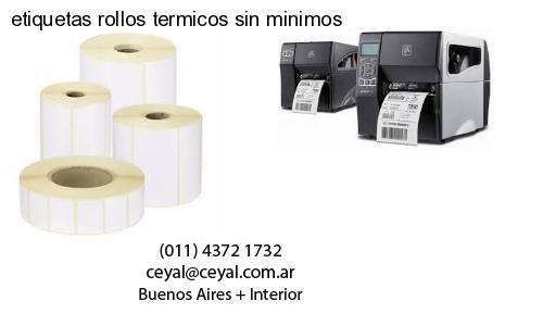 etiquetas rollos termicos sin minimos