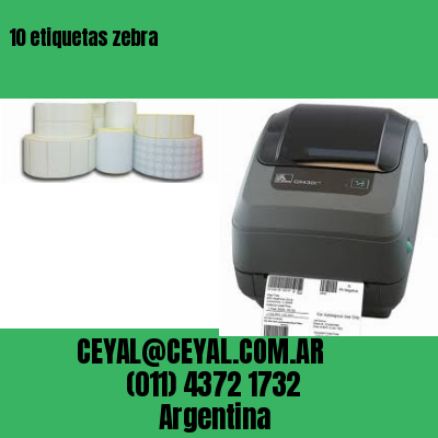 10 etiquetas zebra