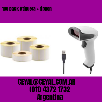 100 pack etiqueta   ribbon
