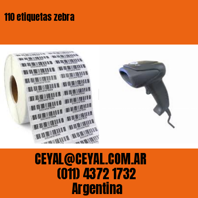 110 etiquetas zebra